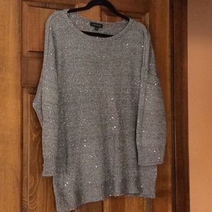 Lightweight Sweater with Sequin Embellishments
